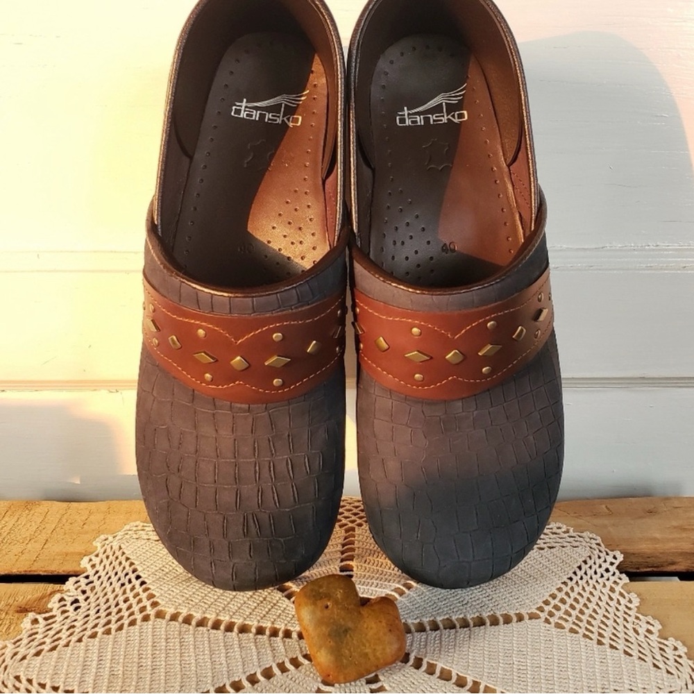 Brand new navy suede Dansko clogs